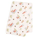 Photo 1 Forest Gnomes Flannel Swaddle Blanket