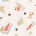 Forest Gnomes Flannel Swaddle Blanket