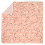 Fox and Flowers Jumbo Deluxe Flannel Swaddle Blanket