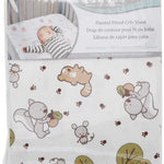 Friendly Forest Deluxe Flannel Fitted Crib Sheet