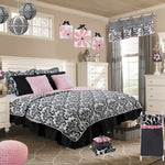 Girly Damask Twin Reversible Quilt
