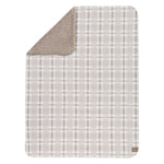 Photo 4 Gray and White Plaid Flannel and Faux Shearling Blanket