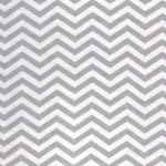 Gray Chevron Deluxe Flannel Changing Pad Cover