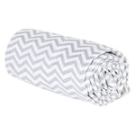 Photo 1 Gray Chevron Deluxe Flannel Swaddle Blanket