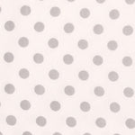 Gray Dot Deluxe Flannel Fitted Crib Sheet