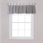 Photo 2 Gray Greek Key Window Valance