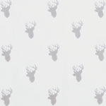 Gray Stag Silhouettes Deluxe Flannel Changing Pad Cover