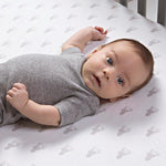 Photo 3 Gray Stag Silhouettes Deluxe Flannel Fitted Crib Sheet