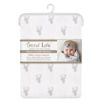 Photo 4 Gray Stag Silhouettes Jumbo Deluxe Flannel Swaddle Blanket