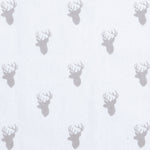 Photo 2 Gray Stag Silhouettes Jumbo Deluxe Flannel Swaddle Blanket