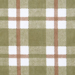 Green and Brown Plaid Flannel Fitted Crib Sheet