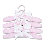 Photo 1 Hangers-  4 Pack Pink Gingham Seersucker