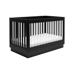 Black Finish, Black Base and Acrylic Slats