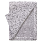 Photo 1 Heathered Gray Sweatshirt Knit Baby Blanket