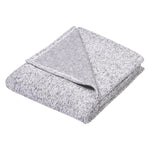 Photo 2 Heathered Gray Sweatshirt Knit Baby Blanket