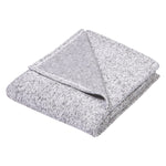 Heathered Gray Sweatshirt Knit Baby Blanket