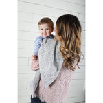 Photo 4 Heathered Gray Sweatshirt Knit Baby Blanket