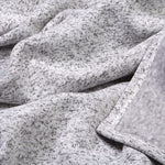Photo 3 Heathered Gray Sweatshirt Knit Baby Blanket