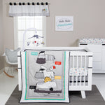 Photo 5 Hello 4 Piece Crib Bedding Set