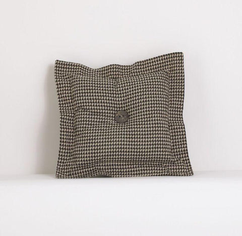Houndstooth Brown Decor Pillow