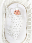 Photo 2 Hugs and Kisses Printed Baby Swaddle Blanket