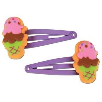 Ice Cream Hair Clips Set of 2 pairs