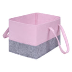 Photo 2 Ice Pink and Light Gray Felt Essential Storage Tote