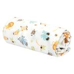 Photo 3 Jungle Friends Scatter Flannel Swaddle Blanket