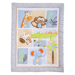 Photo 3 Jungle Fun 6 Piece Crib Bedding Set