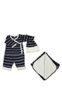 Photo 2 Kimono 4-Piece Set-Navy