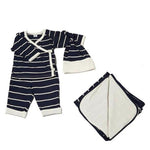 Kimono 4-Piece Set-Navy