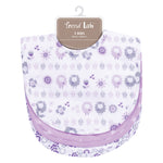 Photo 2 Lambs and Flowers 3 Pack Bib Set