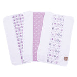 Photo 1 Lambs and Flowers 3 Pack Jumbo Burp Cloth Set