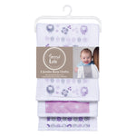 Photo 2 Lambs and Flowers 3 Pack Jumbo Burp Cloth Set
