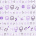 Lambs and Flowers Fitted Crib Sheet