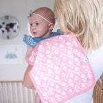 Large 21" x 10" Premium Burp Cloth Set