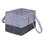 Photo 2 Light and Dark Gray Felt Essential Storage Tote