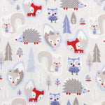 Photo 2 Lilac Winter Forest Deluxe Flannel Fitted Crib Sheet