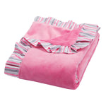 Photo 1 Lily Ruffled Velour Baby Blanket