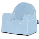 Light Blue with white piping