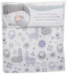 Photo 2 Llama Friends Deluxe Flannel Fitted Crib Sheet