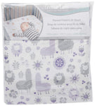Photo 2 Llama Friends Deluxe Flannel Fitted Crib Sheet
