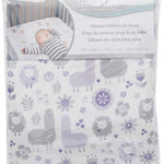 Llama Friends Deluxe Flannel Fitted Crib Sheet