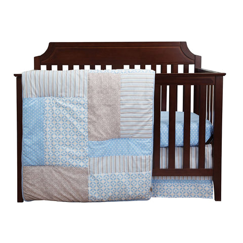 Logan 3 Piece Crib Bedding Set