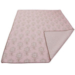 Lollipops & Roses 5 Pc Floral Twin  Bed Set (Dust Ruffle, Quilt, 1 Pillow Case, 1 Pillow Sham, 1 Throw Pillow)