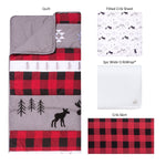 Photo 2 Lumberjack Moose 3 Piece Crib Bedding Set