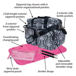 Photo 7 Midnight Fleur Deluxe Duffle Diaper Bag