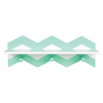 Mint Chevron Wall Shelf