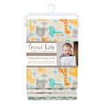 Photo 2 Mint Jungle 4 Pack Flannel Burp Cloth Set