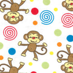 Photo 2 Monkeys Deluxe Flannel Changing Pad Cover